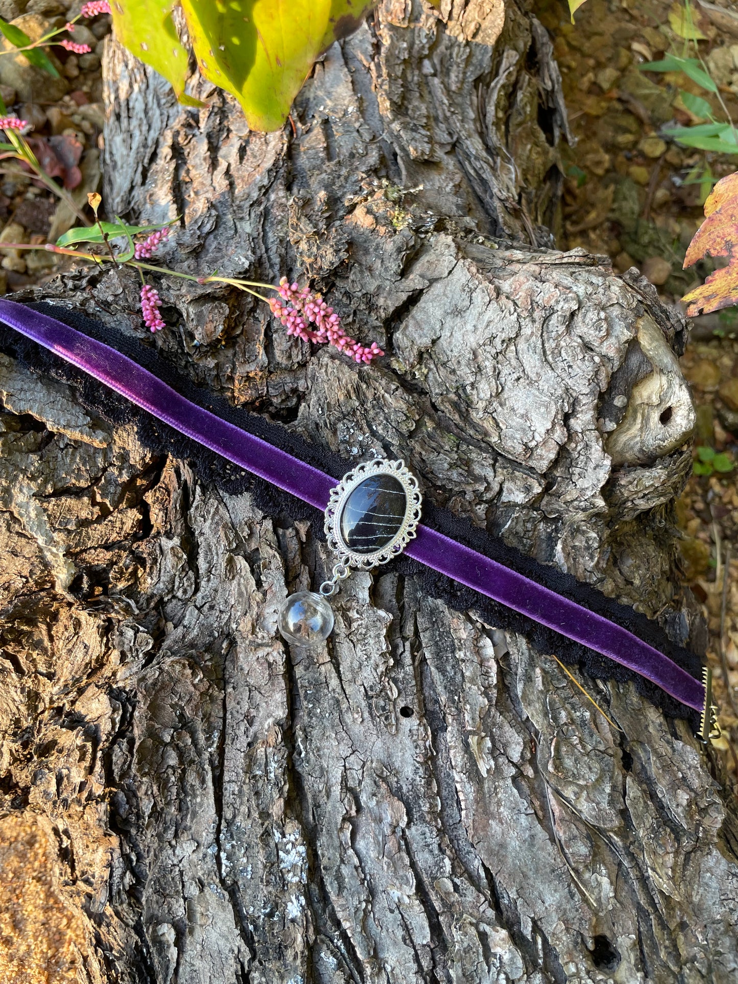 Real Spiderweb and Tarantula Molt Chokers