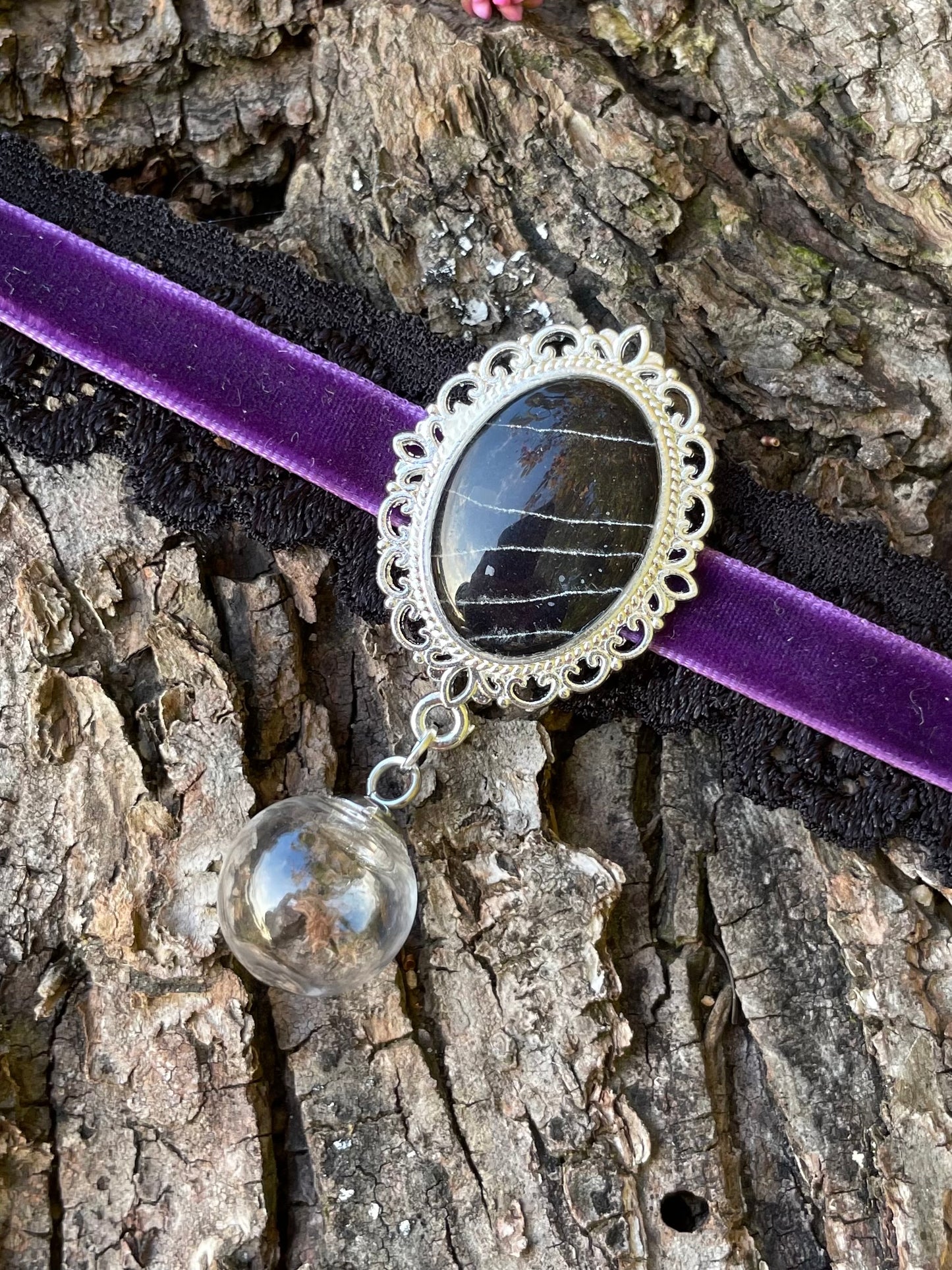Real Spiderweb and Tarantula Molt Chokers