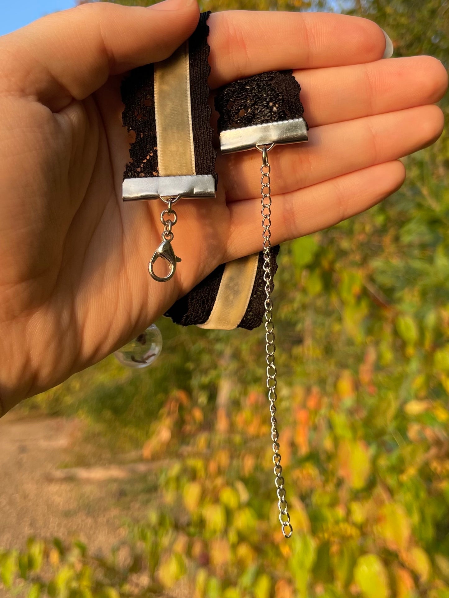 Real Spiderweb and Tarantula Molt Chokers