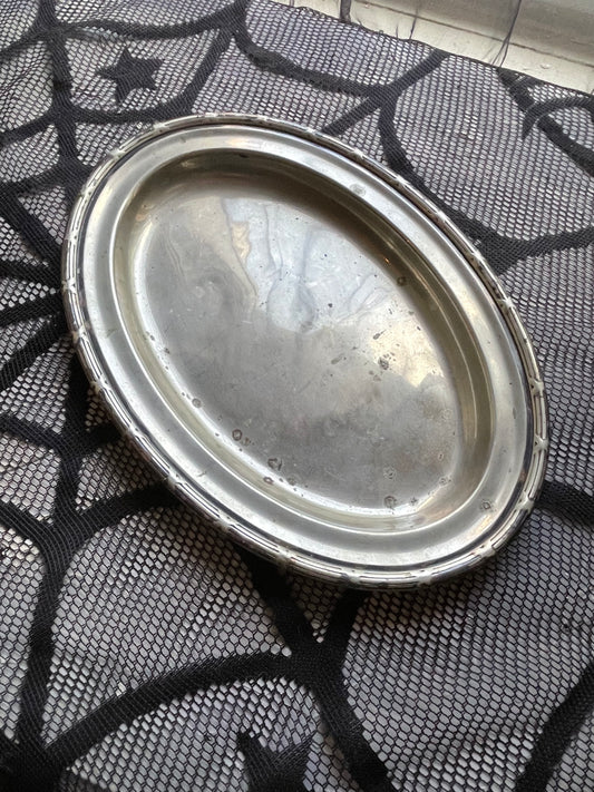 Antique Silver Rolling Tray