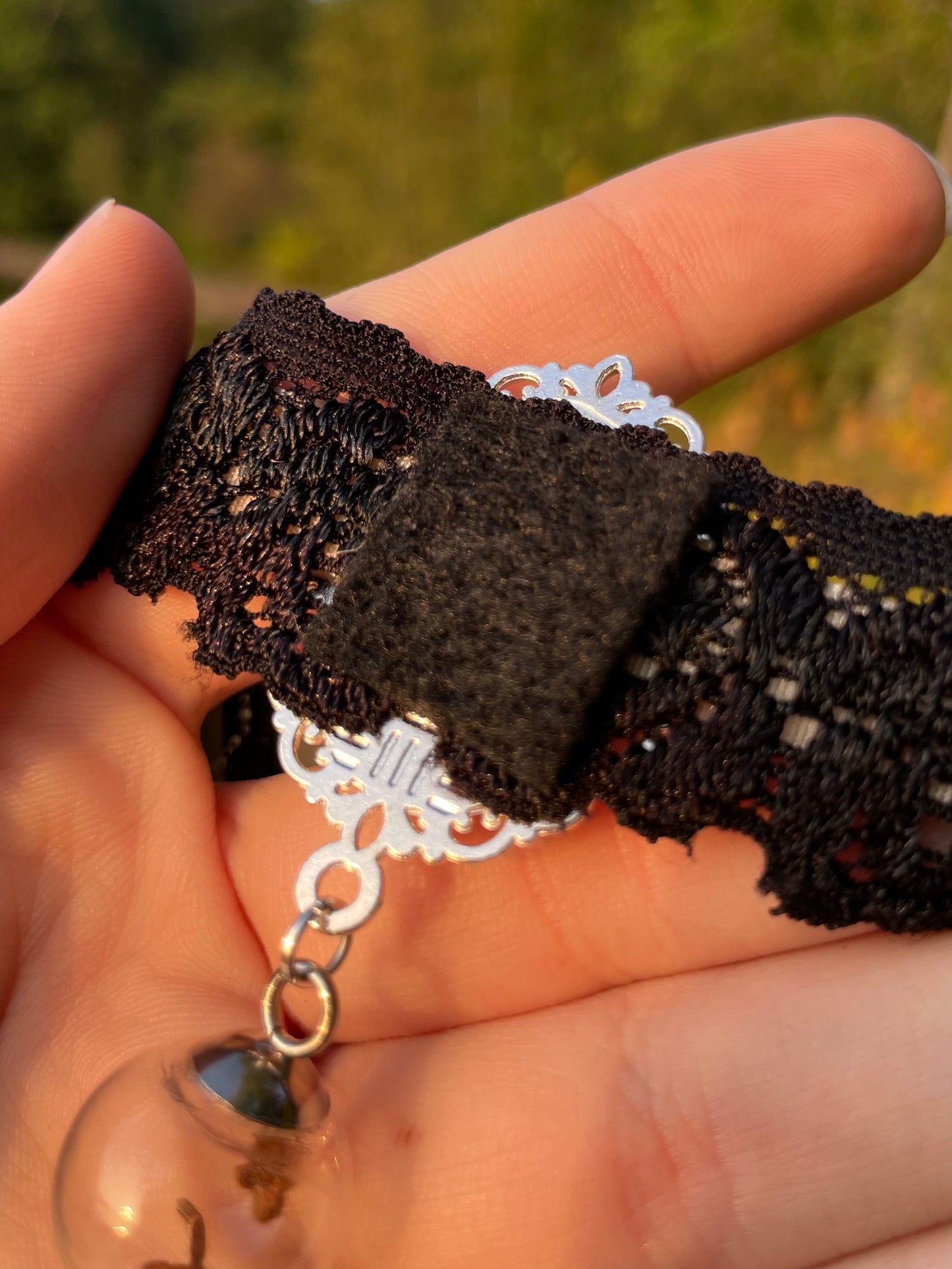Real Spiderweb and Tarantula Molt Chokers