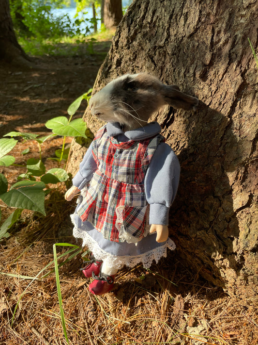Laura Ingalls Wildhare - Mummified Rabbit Art Doll