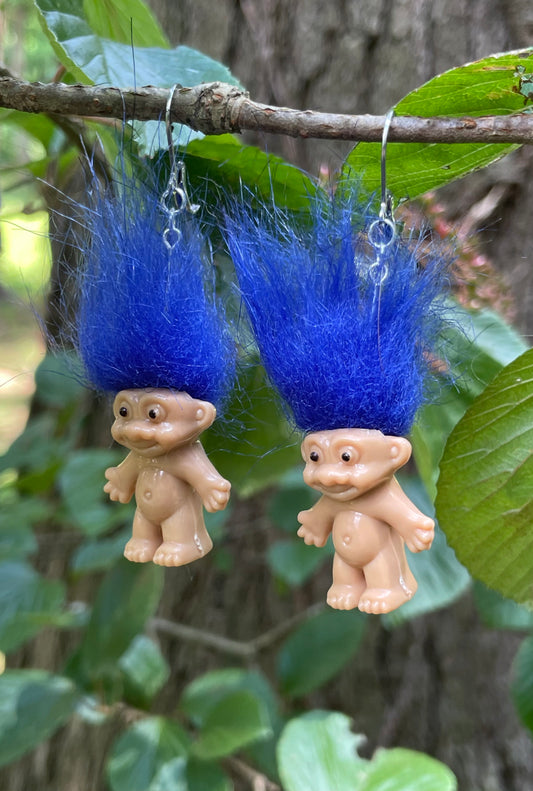 Mini Troll Doll Earrings (Multiple Colors)