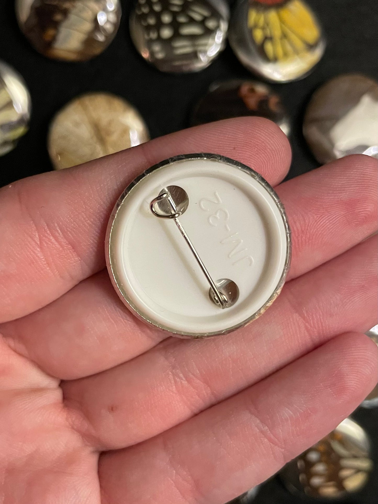 Real Butterfly Wing Pinback Buttons