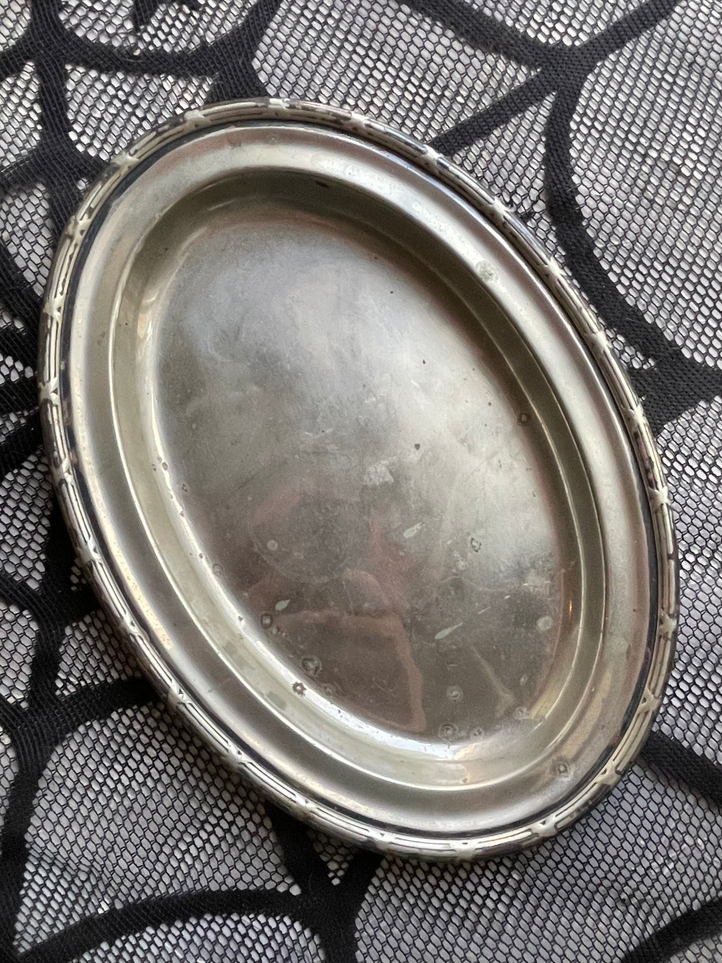 Antique Silver Rolling Tray