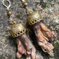 Mummified Opossum Paw Earrings