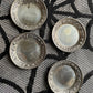 Silver Floral Japanese Ashtray Set