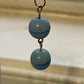 Asymmetrical Uranium Glass UV Glow Earrings
