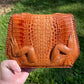 Restored 1950's Florida Alligator Purse with Removable Chain Strap