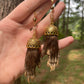 Mummified Opossum Paw Earrings