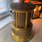 Rare 1950's Mr. Guy Los Angeles Italian Leather and Brass Musical Carousel Pre-roll Dispenser