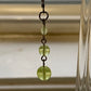 Asymmetrical Uranium Glass UV Glow Earrings