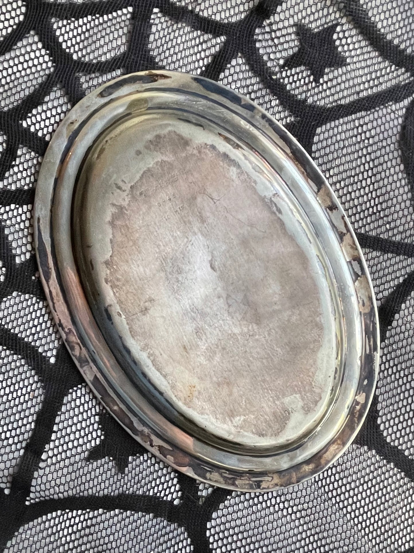 Antique Silver Rolling Tray