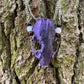 Metallic Violet Mink Skull Necklace