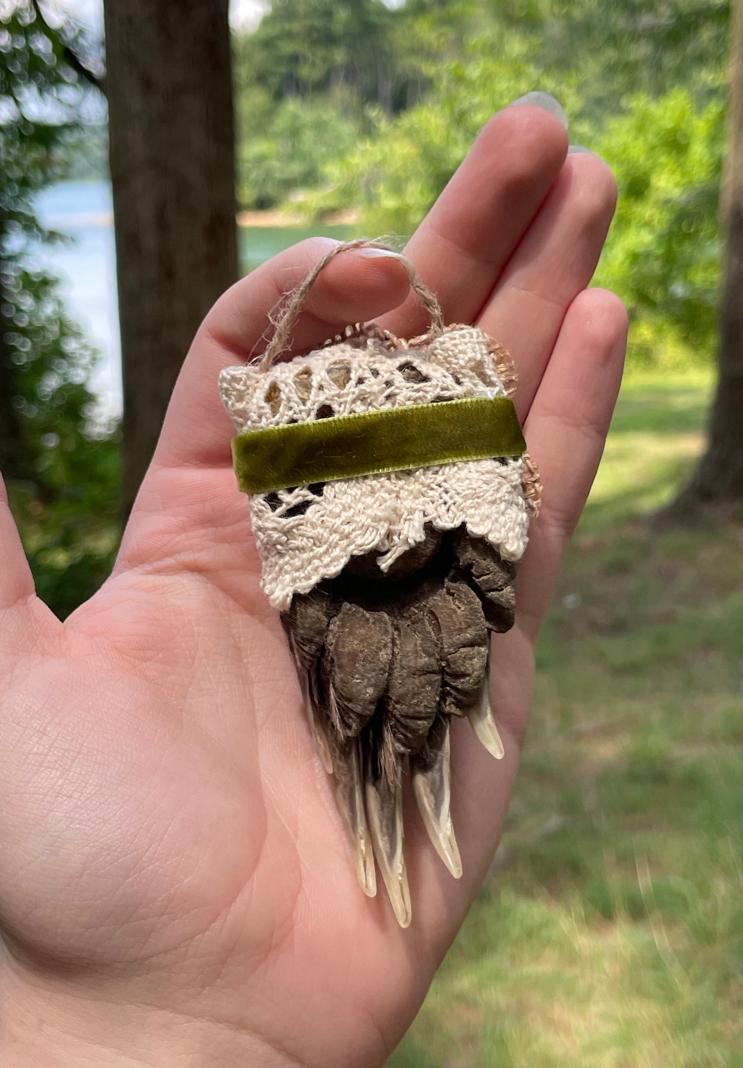 Mummified Badger Paw Ornament