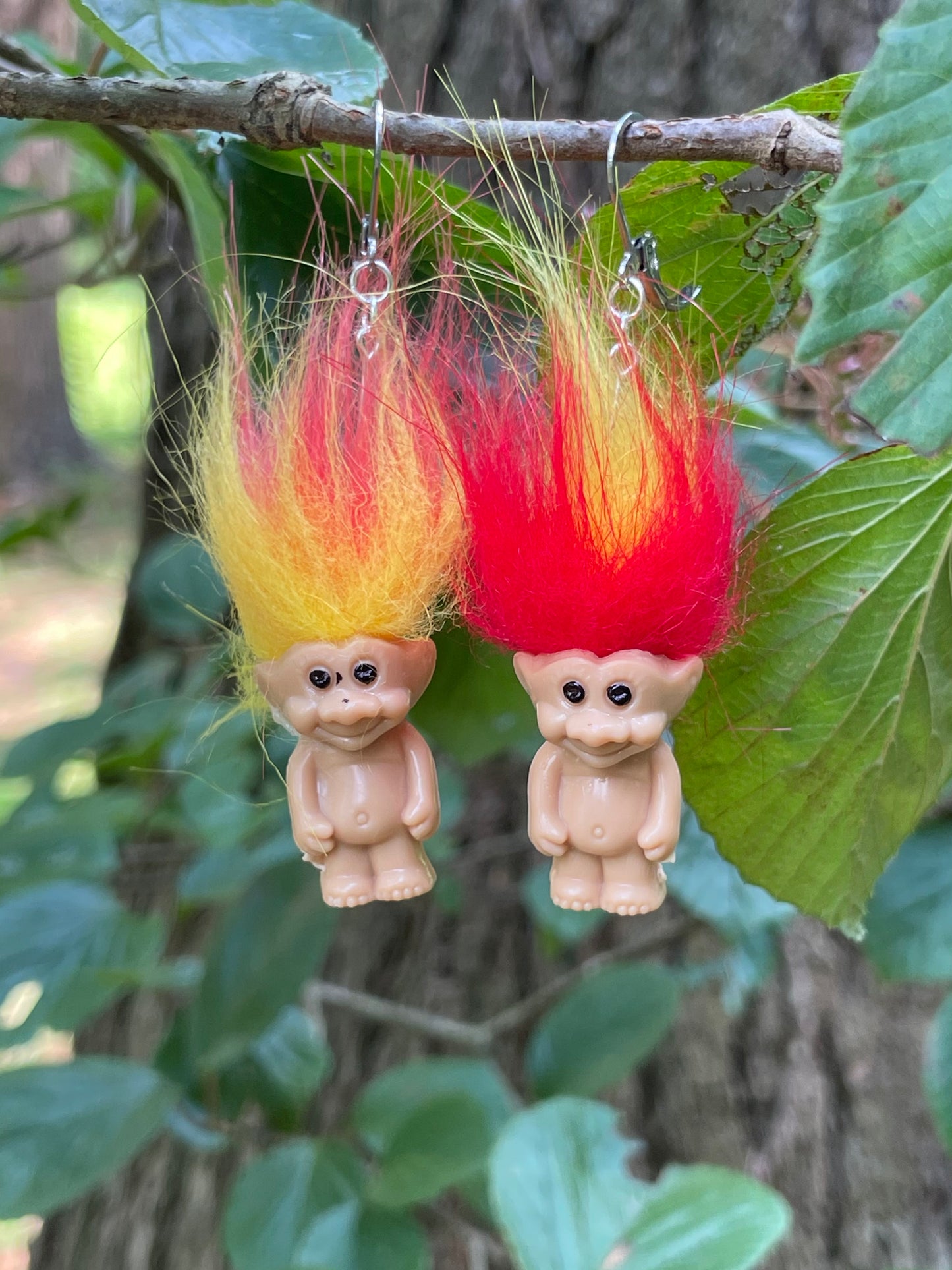 Mini Troll Doll Earrings (Multiple Colors)