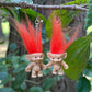 Mini Troll Doll Earrings (Multiple Colors)