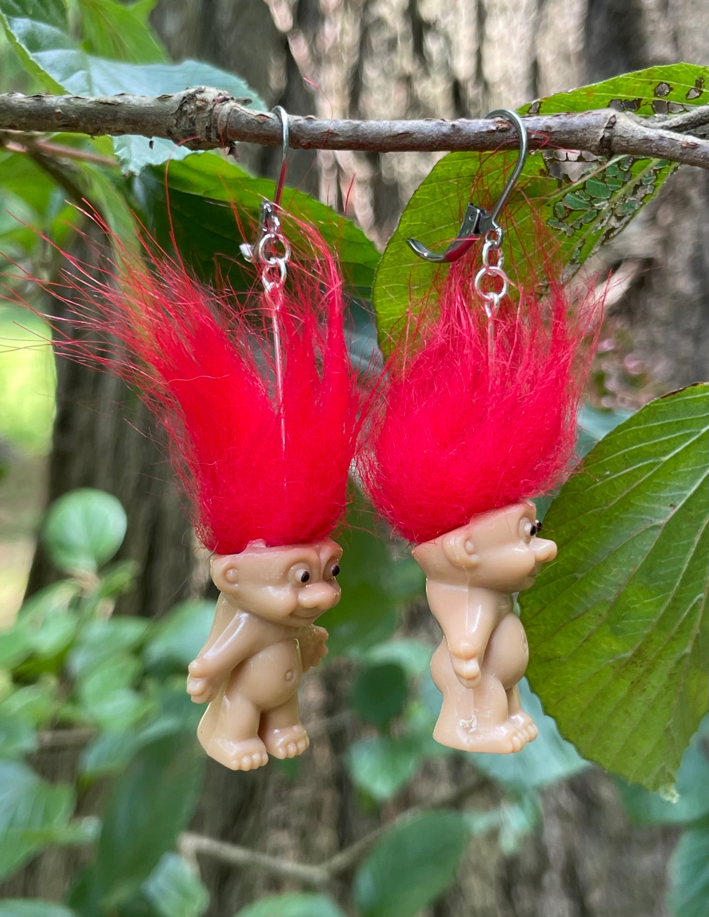 Mini Troll Doll Earrings (Multiple Colors)