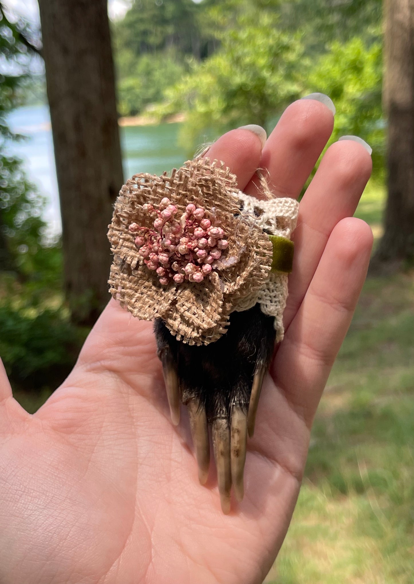 Mummified Badger Paw Ornament