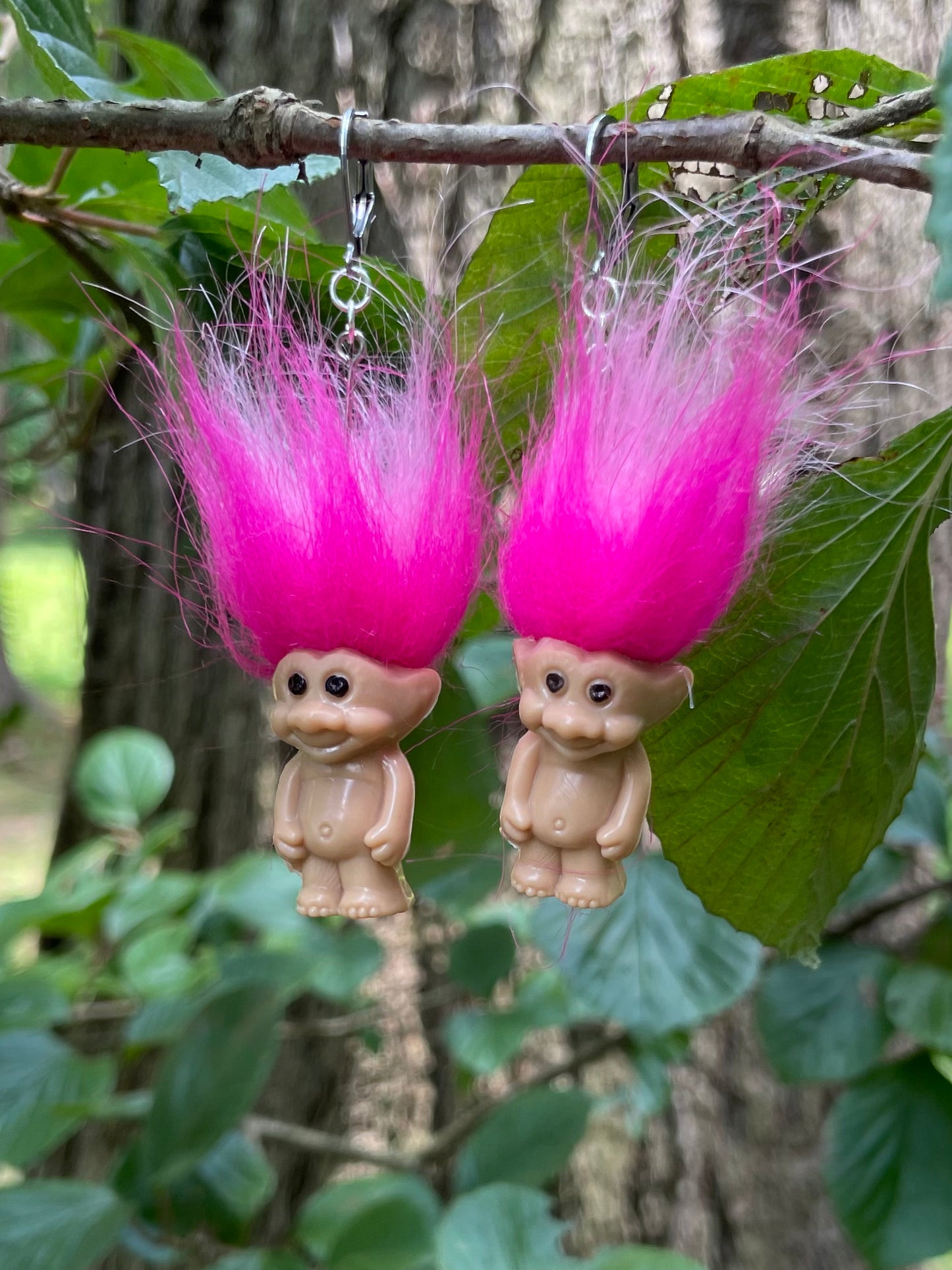 Mini Troll Doll Earrings (Multiple Colors)