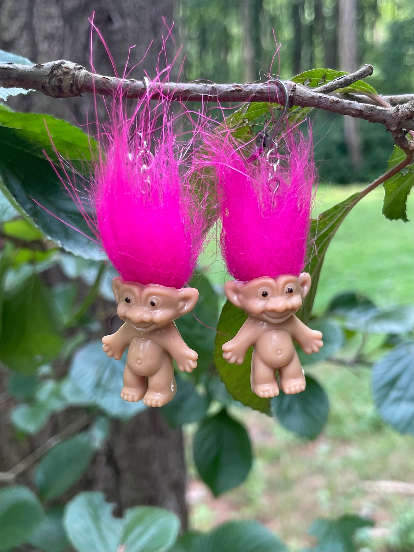 Mini Troll Doll Earrings (Multiple Colors)