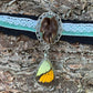 Antique Mink Paw and Butterfly Wing Choker Necklace