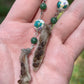 Mummified Packrat Paw with Real Jade Bead Earrings