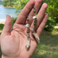 Mummified Packrat Paw with Real Jade Bead Earrings