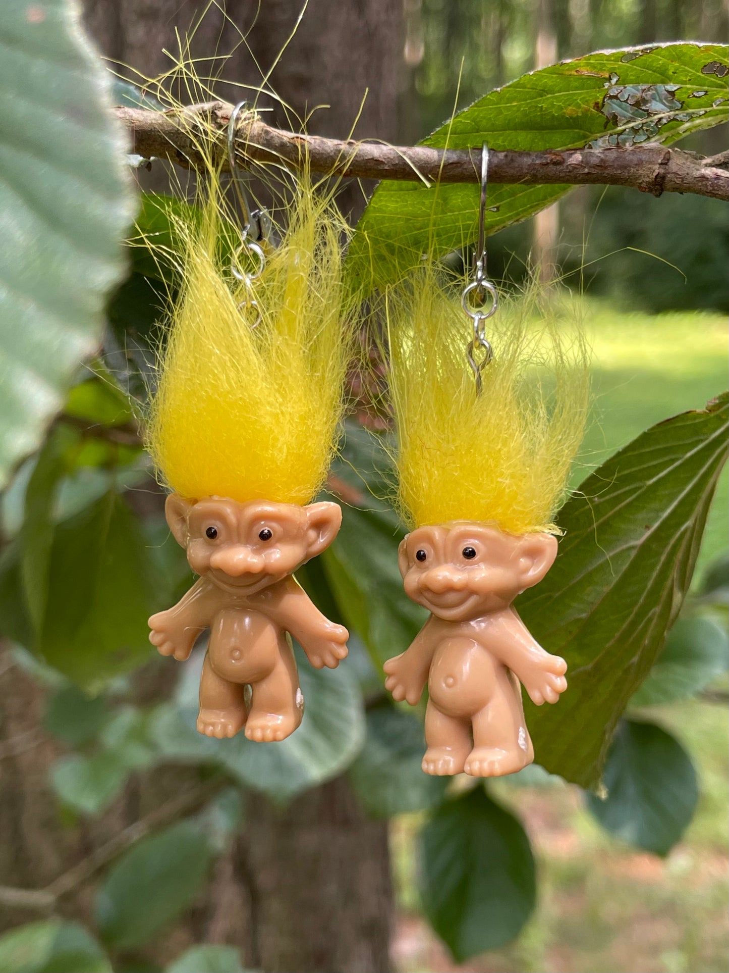 Mini Troll Doll Earrings (Multiple Colors)