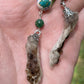 Mummified Packrat Paw with Real Jade Bead Earrings