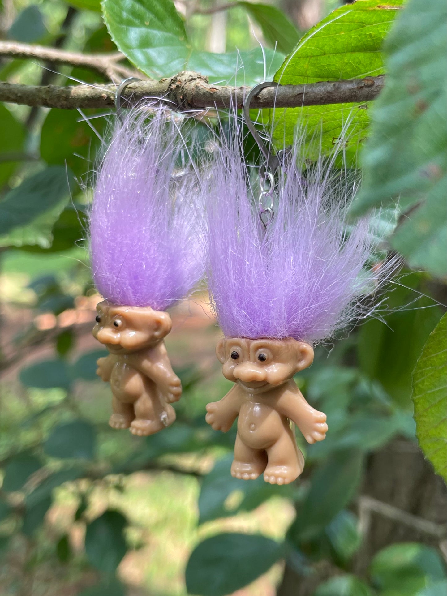 Mini Troll Doll Earrings (Multiple Colors)