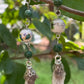 Mummified Packrat Paw with Real Jade Bead Earrings